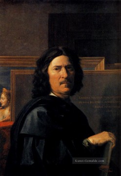  Klassische Kunst - Nicolas Selbst Porträt klassische Maler Nicolas Poussin